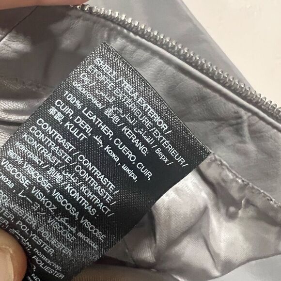 Bebe Gray leather jacket - Picture 7 of 7